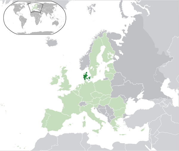 Denmark as part of the European Union.