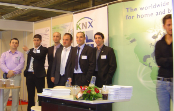 KNX Greece group at the Electrotec & Lighting Lounge - a biennial institution held in Athens, for the promotion and development of electrical material and lighting.