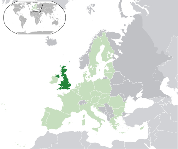 The UK as part of the European Union.