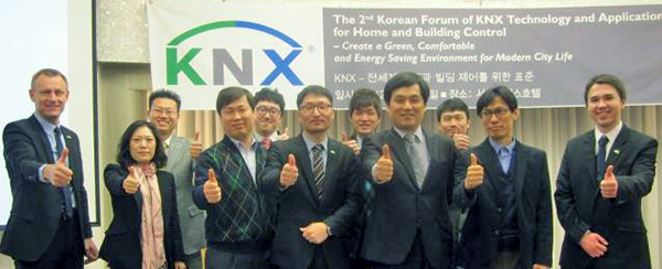KNX National Group Korea with KNX CEO Heinz Lux (far left).