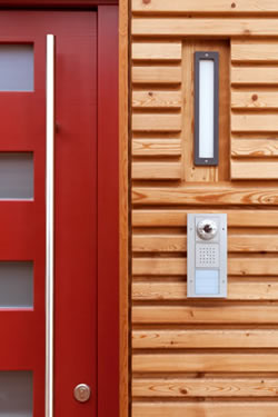 Door entry featuring video and intercom.