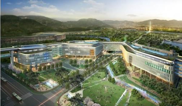 Sejong City government complex with automation based on KNX.