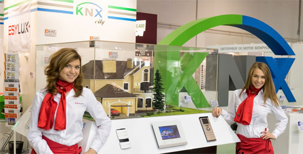 The KONNEX Russia stand at Interlight, Moscow.
