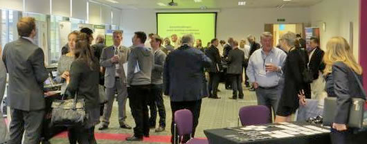 Networking in the exhibits area of the last Smart Building Conference held in London.