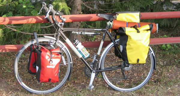 Waterproof panniers.