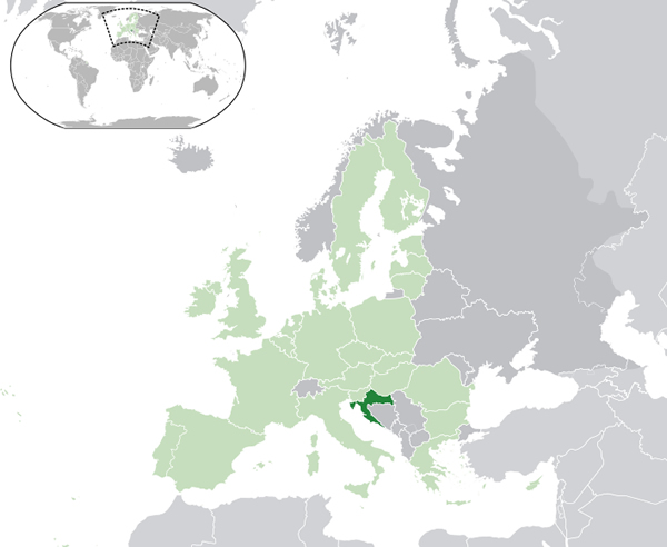 Croatia as part of the European Union.