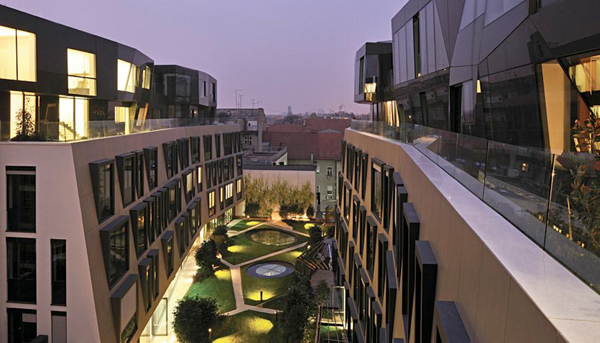 The Cvjetno residential building in Zagreb.