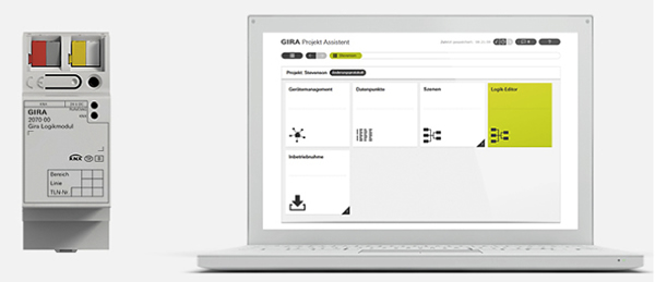 The Gira Logic Module and the new Gira GPA Project Assistant software.