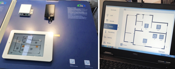 The Theben theServa module and its visualisation.