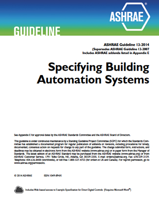 ASHRAE Guideline 13-2014 - Specifying Building Automation Systems
