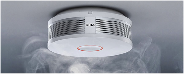 Smoke and heat detectors could be added to the KNX-based security system.