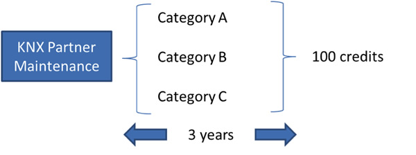 How a KNX Partner certification maintenance programme could be structured.