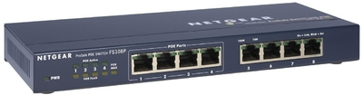 An example of a PoE switch (source: Netgear).