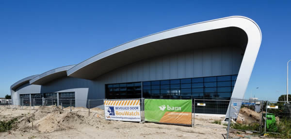 The fire station at Bergen op Zoom under construction.