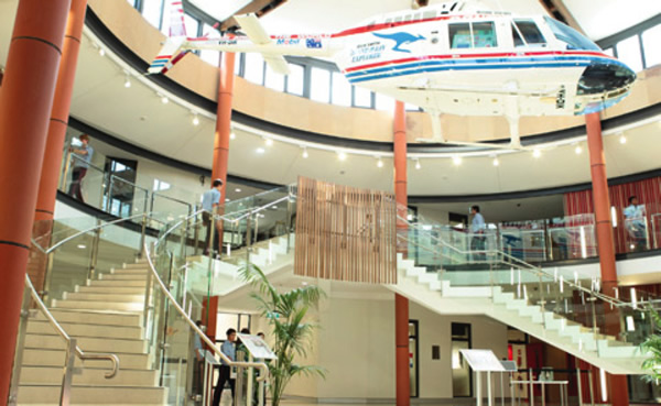 The Science Learning Centre foyer atrium.