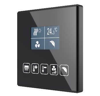 The new Zennio Square TMD Display supports all three types of regulation.