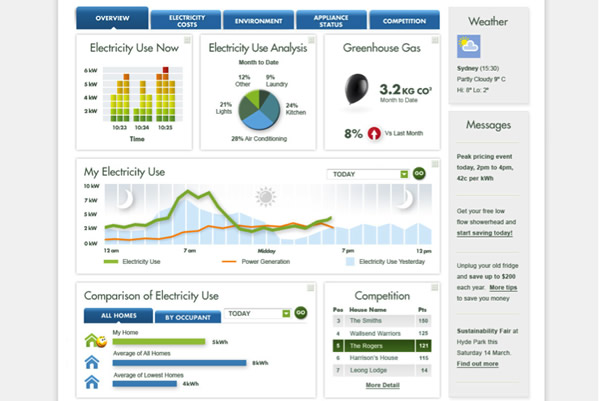 Example of information we might receive from our Smart Meter