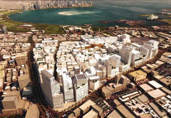 The Heart of Doha City is a downtown regeneration project that will revive the old commercial district.