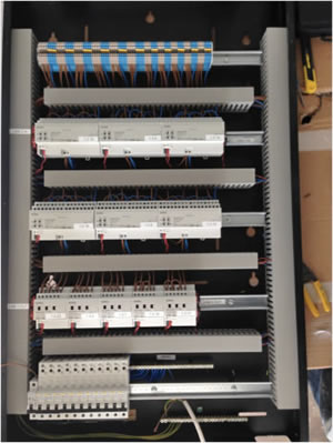 Panel built and tested offsite.