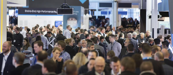 The show floor at ISE2015.