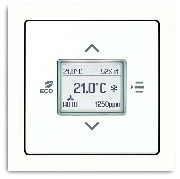 Busch-CO2 sensor from the future® linear light switch range