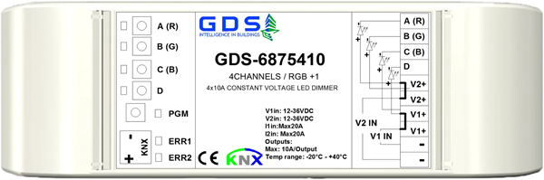 GDS KNX 4X10A LED Dimmer