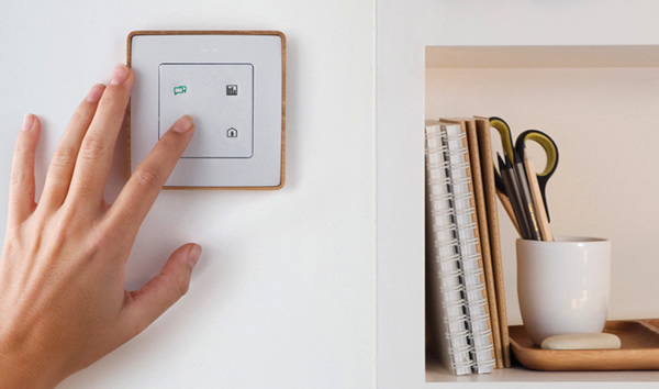 Always allow an overhead. This Simon Sense keypad for lighting and heating control for example, could be connected to a dimmer with headroom for more switches should they be required in future.