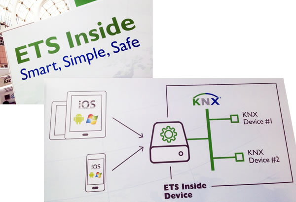 The ETS Inside message in KNX IoT city.