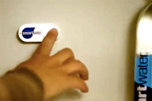 Ordering smart water using an Amazon Dash Button.