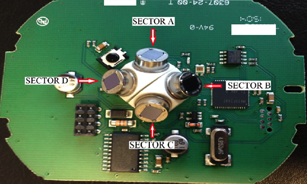 The inside of a presence detector.