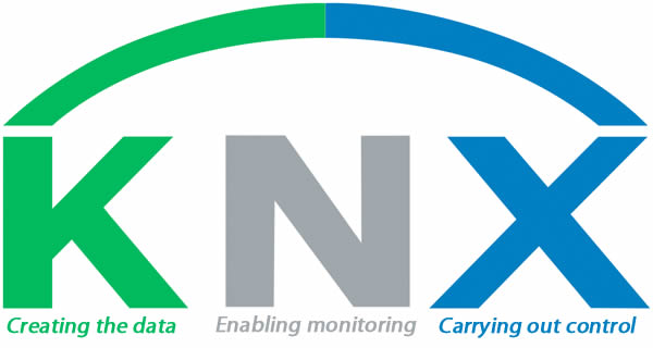 KNX can be used to create the data, enable the monitoring, and carry out the control.