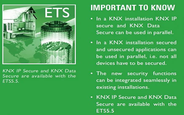 KNX has developed new security concepts: KNX Data Secure and KNX IP Secure.