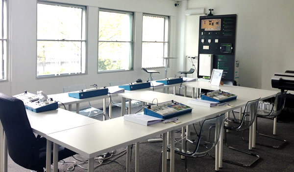 The KNX training room at Bemco.