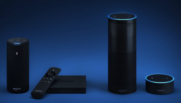 The Amazon Alexa voice control system.