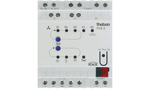 The Theben FCA2 is designed to provide analogue control of fan coil units via its 0-10V output.