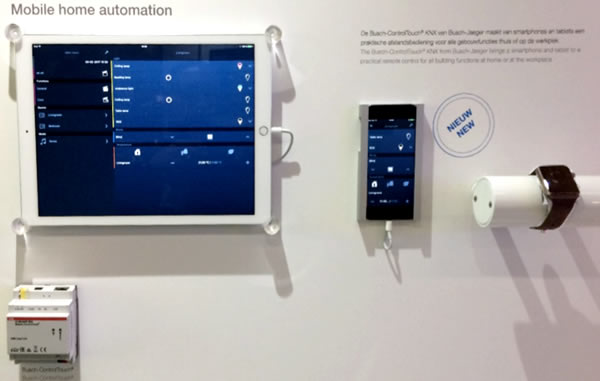 The ABB Busch-ControlTouch KNX IP gateway allows control of all KNX functions in a building using an iOS or Android smart device, as well as the Apple Watch. In addition to controlling switches, dimmers, blinds and scenes, ControlTouch KNX also integrates IP cameras, Sonos wireless audio and Philips Hue lights.