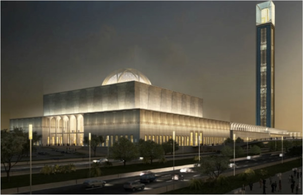 The Djamaa El Djazair mosque will use 580 modules to control more than 50,000 luminaires.