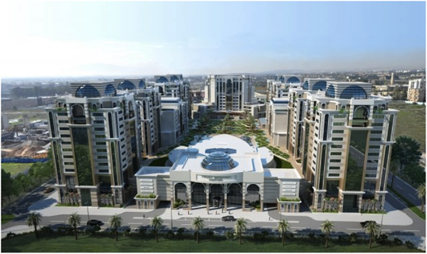 The Trust complex at Bab Ezzouar will have 300 KNX lighting control modules and 2755 KNX presence detectors.