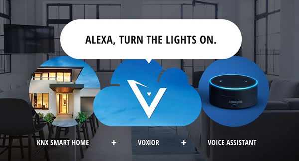 Interfacing between KNX and Alexa can be simplified using products such as Voxior.