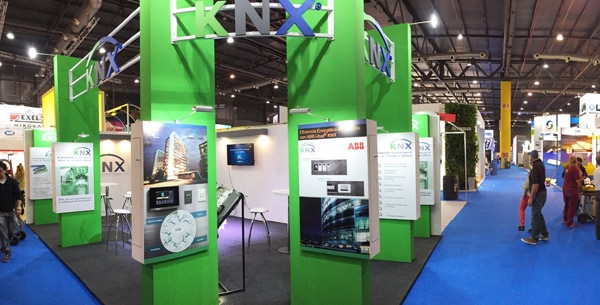 The KNX stand at the BIEL Light+Building show, Buenos Aires, in 2015.