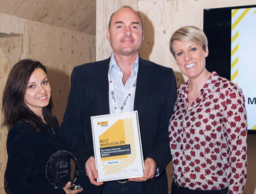 (Left to right) Bemco Marketing and Event Coordinator Katarina Badurova, Bemco Marketing Director Julian Barkes, and BBC TV presenter, Steph McGovern.