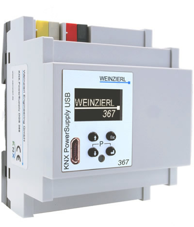The Weinzierl KNX Power Supply USB 367.