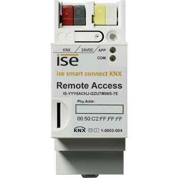 The Ise Smart Connect KNX Remote Access uses a secure website to encode all traffic in and out of an installation.