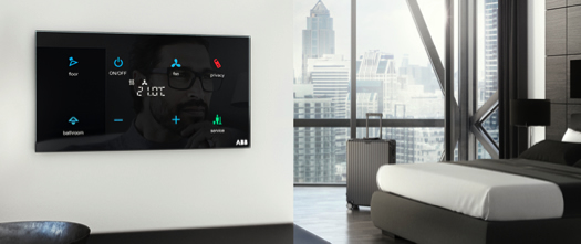 The ABB Tacteo room controller.