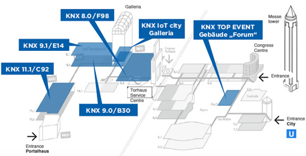 Overview of KNX at L+B 2018.