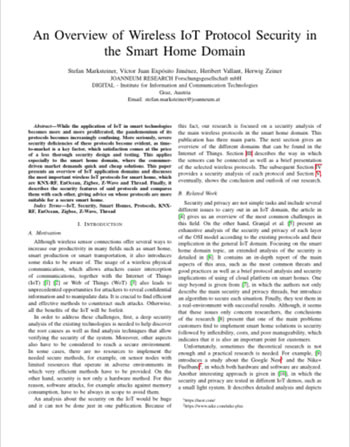 An Overview of Wireless IoT Protocol Security in the Smart Home Domain