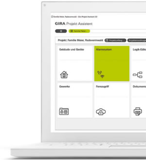 The Gira Project Assistant software tool.