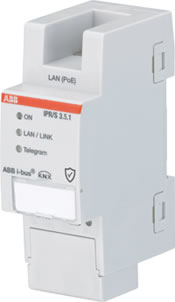 The ABB KNX i-bus KNX IP Router Secure.