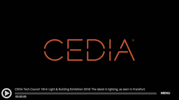 CEDIA Light + Building Exhibition 2018 Podcast