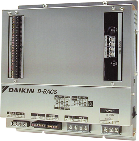 The Daikin DMS502A51 BACnet interface for connection between VRV and BACnet BMS systems.